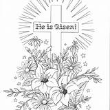 Coloring Pages Risen He Easter Printable Jesus Flandersfamily Info Colouring Choose Board Rose Adult sketch template