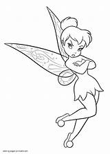 Coloring Pages Printable Tinkerbell Fairy Girls Disney Print Princess Ads Google sketch template