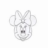 Minnie Mouse Face Coloring Pages Mickey Clipart Cliparts Stencil Head Faces Mini Gif Library Gt Cake Pix Pumpkin Stencils Birthday sketch template