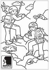 Coloring Climbing Pages Climbers Mountain Rock Ages Extreme Sports sketch template