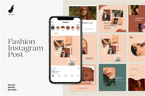 fashion instagram post  social media templates pixelifynet