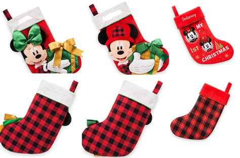 disney store minnie mickey mouse plush christmas stocking