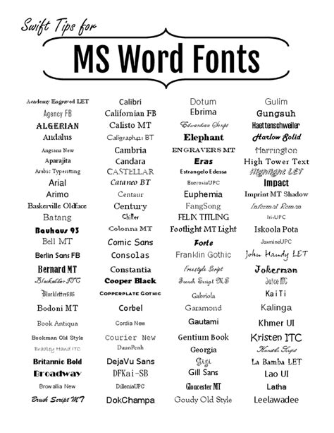 microsoft word fonts office essentials word excel access pinterest word fonts