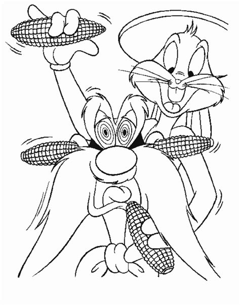 bugs buny colouring pages