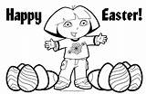Easter Coloring Pages Dora Explorer Printable Colouring Color Disney Happy Kids Princess Print Backpack Clipartpanda Getcolorings Volcano Clipart Kidsfree Au sketch template