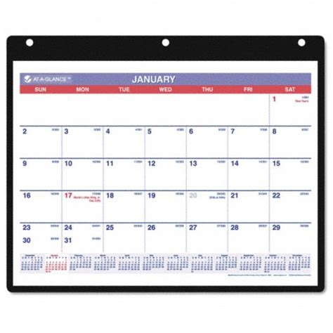 glance deskwall calendar format  month  page sheet size