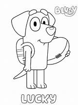 Bluey Lucky Kleurplaten Kleurplaat Colouring Malvorlage Scribblefun Ausmalbild Stemmen Labrador Colorear Stimmen sketch template