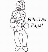 Hija Papa Dia Con Feliz Para Colorear Dibujo Padre Imprimible Fathers Coloring Happy Kids Printable Dibujos Bible Father Son Reading sketch template