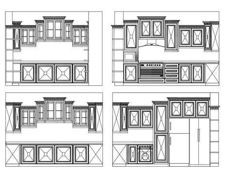 Kitchen Elevation Design – Cad Design Free Cad Blocks Drawings Details