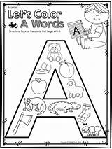 Letter Alphabet Activities Printable Preschool Worksheets Color Kindergarten Letters Learning Learn Phonics Sound Printables Week Let Words Worksheet Freebie Beginning sketch template