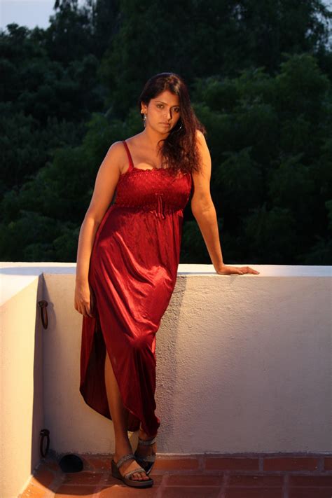 bhuvaneswari red hot night dress indian filmy actress