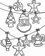 Christmas Decorations Coloring Print Printable Sheets sketch template