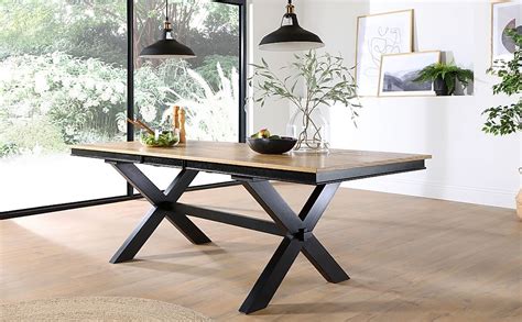 black  oak dining table oak dining table angled legs amazons