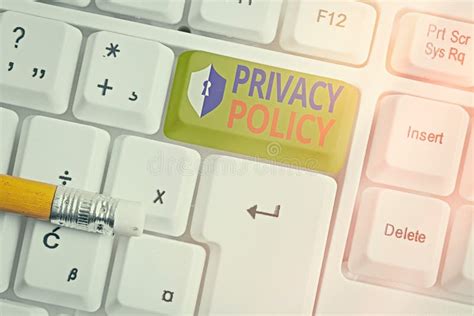 text sign showing privacy policy conceptual photo document