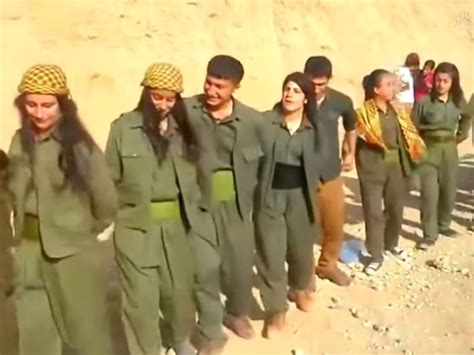 Kurdish Fighters Celebrate Victory Over Isis In Kobani With Traditional