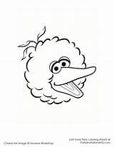 Bird Big Sesame Street Coloring Pages Printable Face Template Grouch Elmo Entitlementtrap Oscar Amazing Colouring Choose Board sketch template