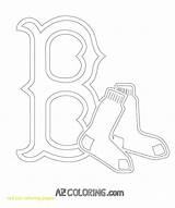 Coloring Red Boston Pages Sox Celtics Dodgers Angeles Los Logo Printable Color Sheets Getcolorings So Comments sketch template