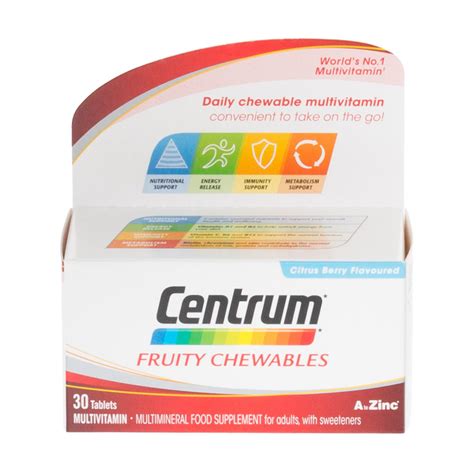 buy centrum fruity chewables chemist direct
