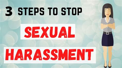 3 steps to stop sexual harassment youtube