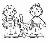 Builder Bob Coloring Characters Comments sketch template