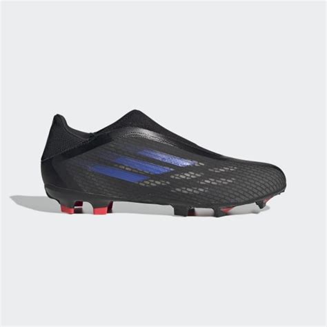 adidas  speedflow laceless firm ground cleats black unisex soccer adidas