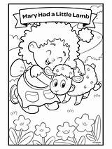 Lamb Crayola Rhymes Pages Mess sketch template