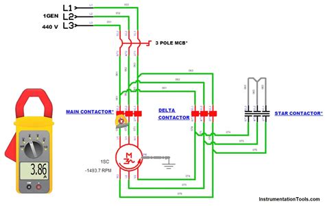 star delta motor control  timer schmatic drawing wiring diagram