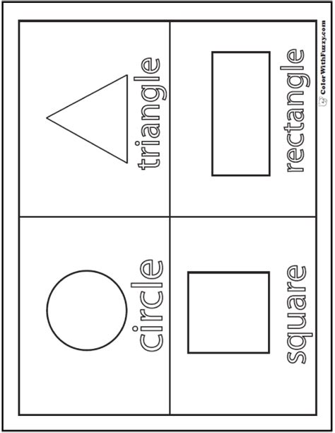 basic printable shapes coloring sheet printable shapes shape