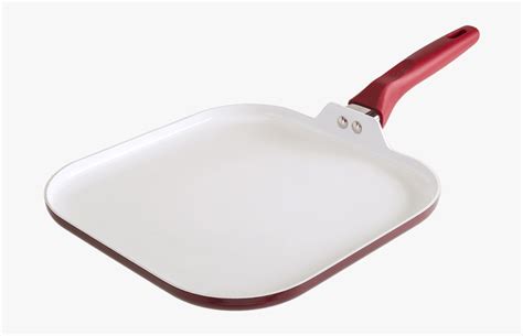 red  white griddle  red handle bliss hydro ceramic blue hd