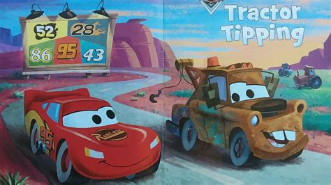 disney pixar cars  world  cars tractor tipping kids book read