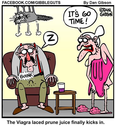 a cartoon about an elderly couple about to make love web comics by