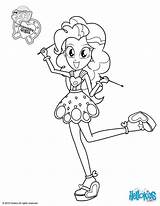 Pony Little Coloring Girls Pinkie Pie Equestria Pages Hellokids sketch template