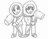 Ice Climbers Coloring Cartoon Pages sketch template