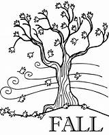 Coloring Tree Fall Leaves Autumn Pages Printable Falling Kids Print Topcoloringpages Its Windy Loosing sketch template