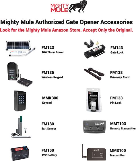 buy mighty mule mmw automatic gate opener dual smart black   lowest price  ubuy