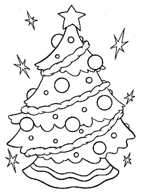 christmas tree coloring pages children printable christmas coloring