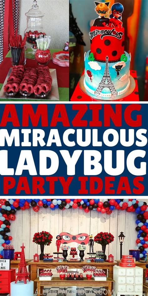 creative miraculous ladybug party ideas  printables