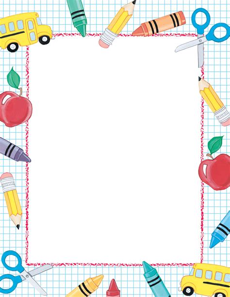 lined paper template  border   images  printable