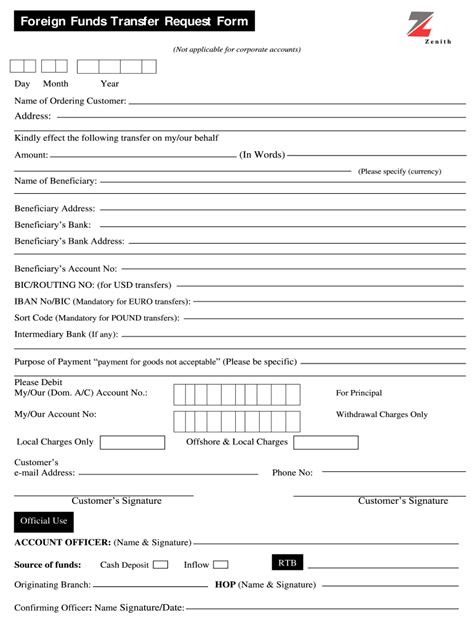 bank transfer template fill  printable fillable blank
