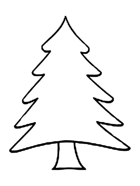 plain christmas tree coloring pages tree coloring page christmas