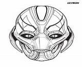 Coloring Pages Avengers Marvel Ultron Printable sketch template