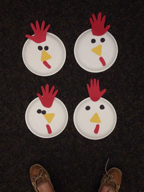 preschool craft paper plate crafts paper plate chicken farm animals