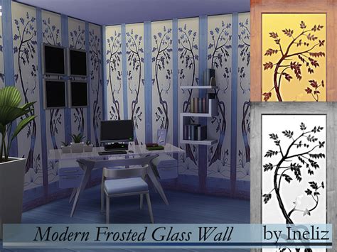 modern frosted glass wall  ineliz  tsr sims  updates