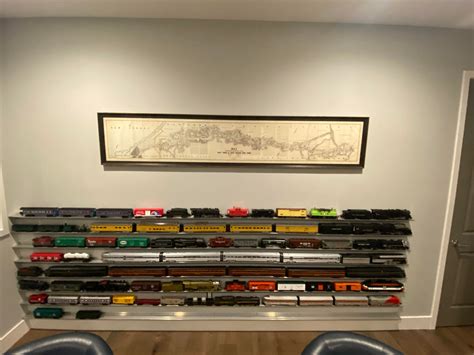 train shelf  pack aluminum display  gauge model railroad etsy