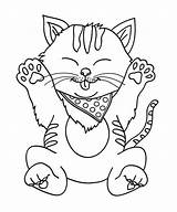 Coloring Pages Printable Cat Colouring Cats Kittens Kitty Buzz16 Animals Kids Source Sheets Visit sketch template