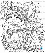 Sherri Baldy Coloring Bestie Img7 Instant Doll Summer Fun Mybestiesshop sketch template