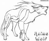 Wolf Anime Coloring Pages Print sketch template