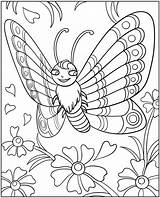 Dover Publications Coloring Book Butterfly Welcome Wonder Wings Doverpublications Tsgos Zb Samples sketch template