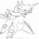 Pokemon Samurott Purugly sketch template