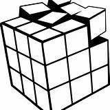 Cube Pinclipart sketch template
